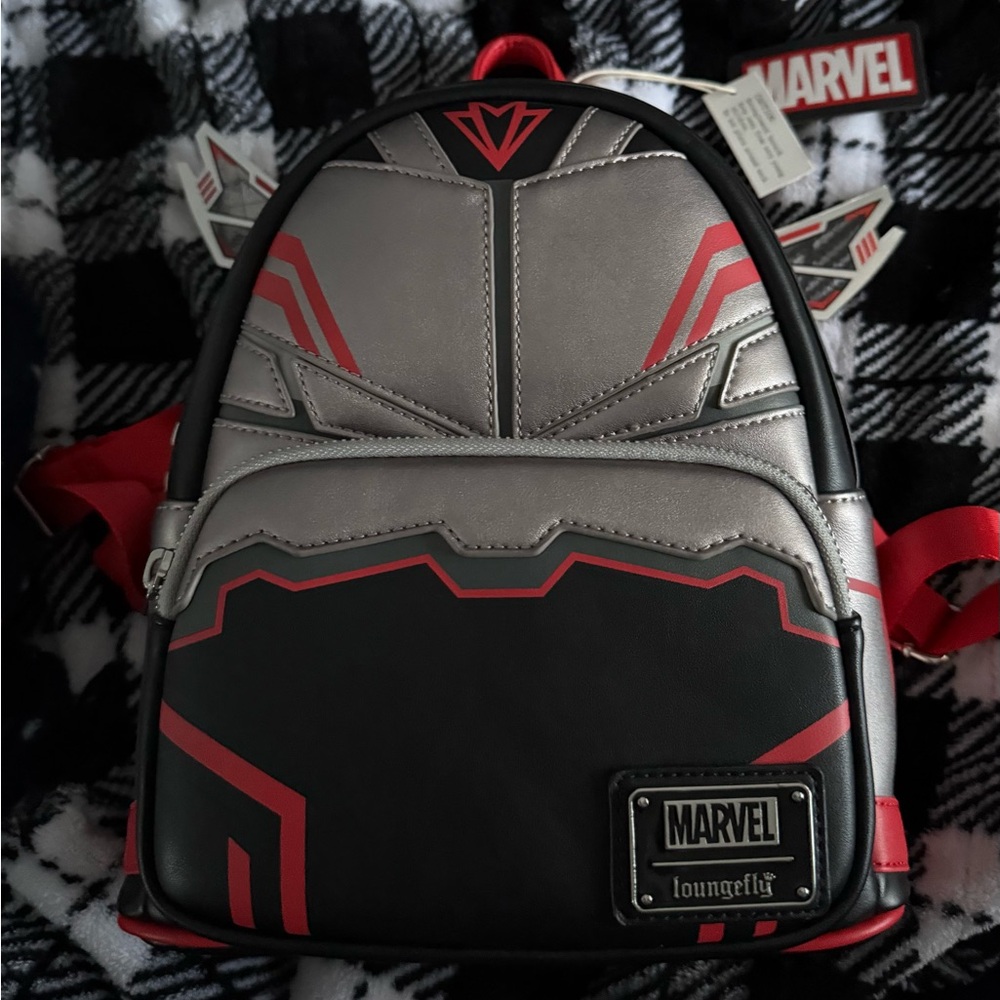 Marvel Loungefly Red, Silver, and Black Backpack